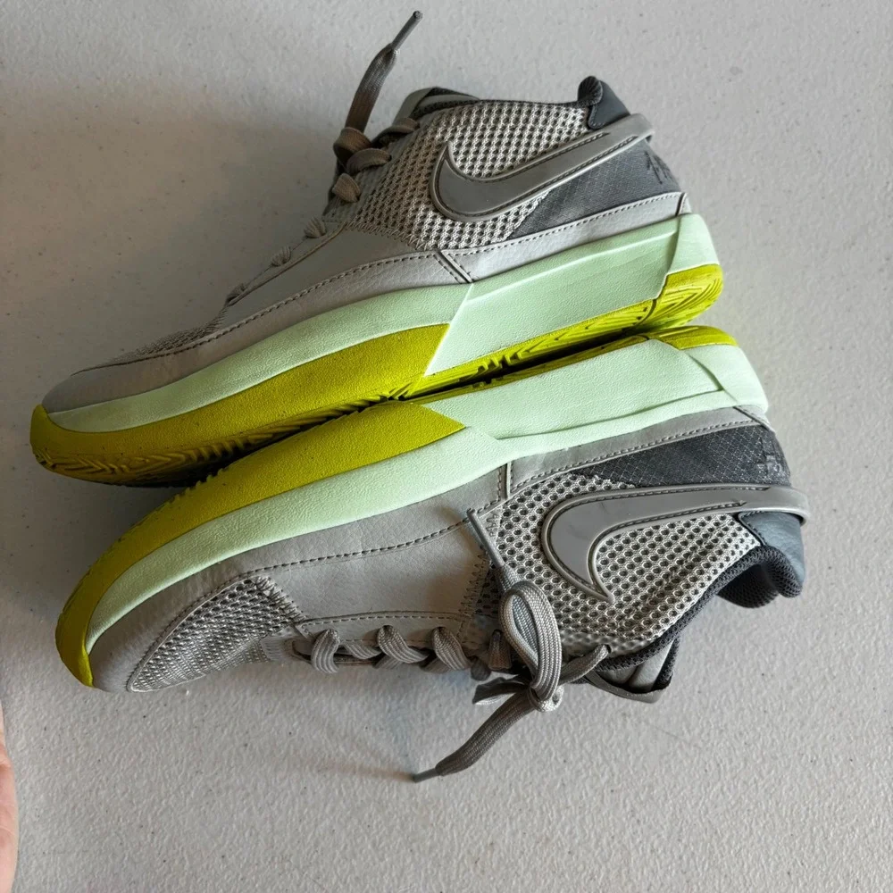 Nike Ja 1 Day One Basketball Shoes Citron Tint Grey DR8785-001 Men 6.5Y Womens 8
